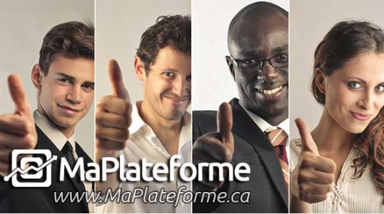 MaPlateforme.ca est une solution publicitaire web de conception et création site internet et gestion des médias sociaux