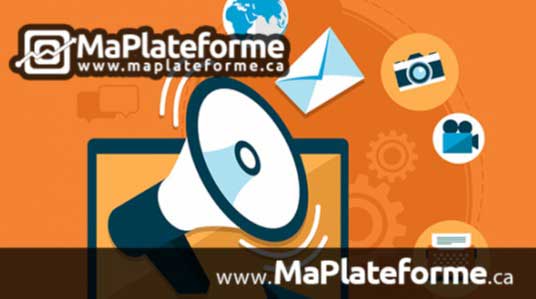 MaPlateforme.ca est une solution publicitaire web de conception et création site internet et gestion des médias sociaux